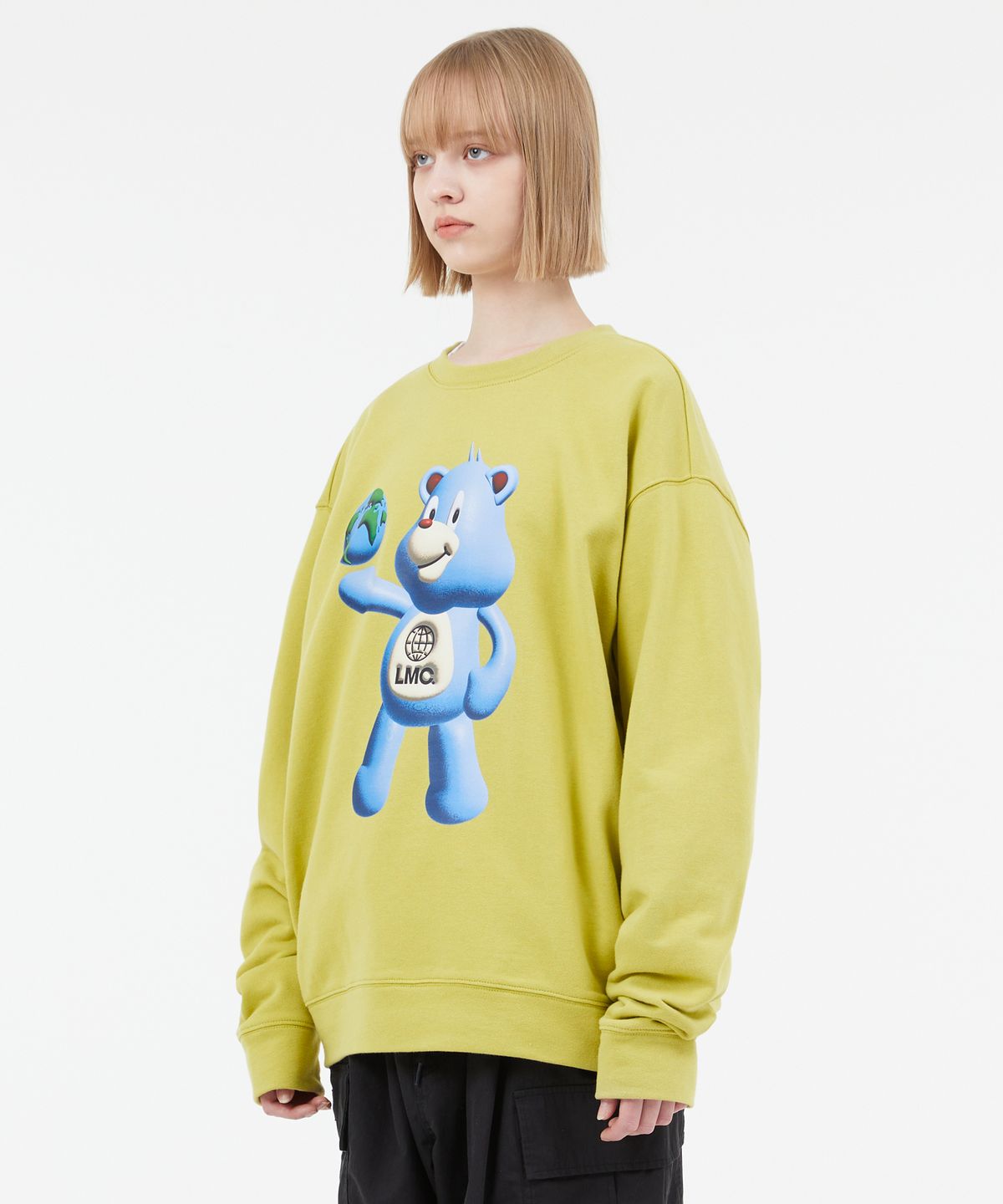 엘엠씨(LMC) 3D BEAR SWEATSHIRT light heather gray