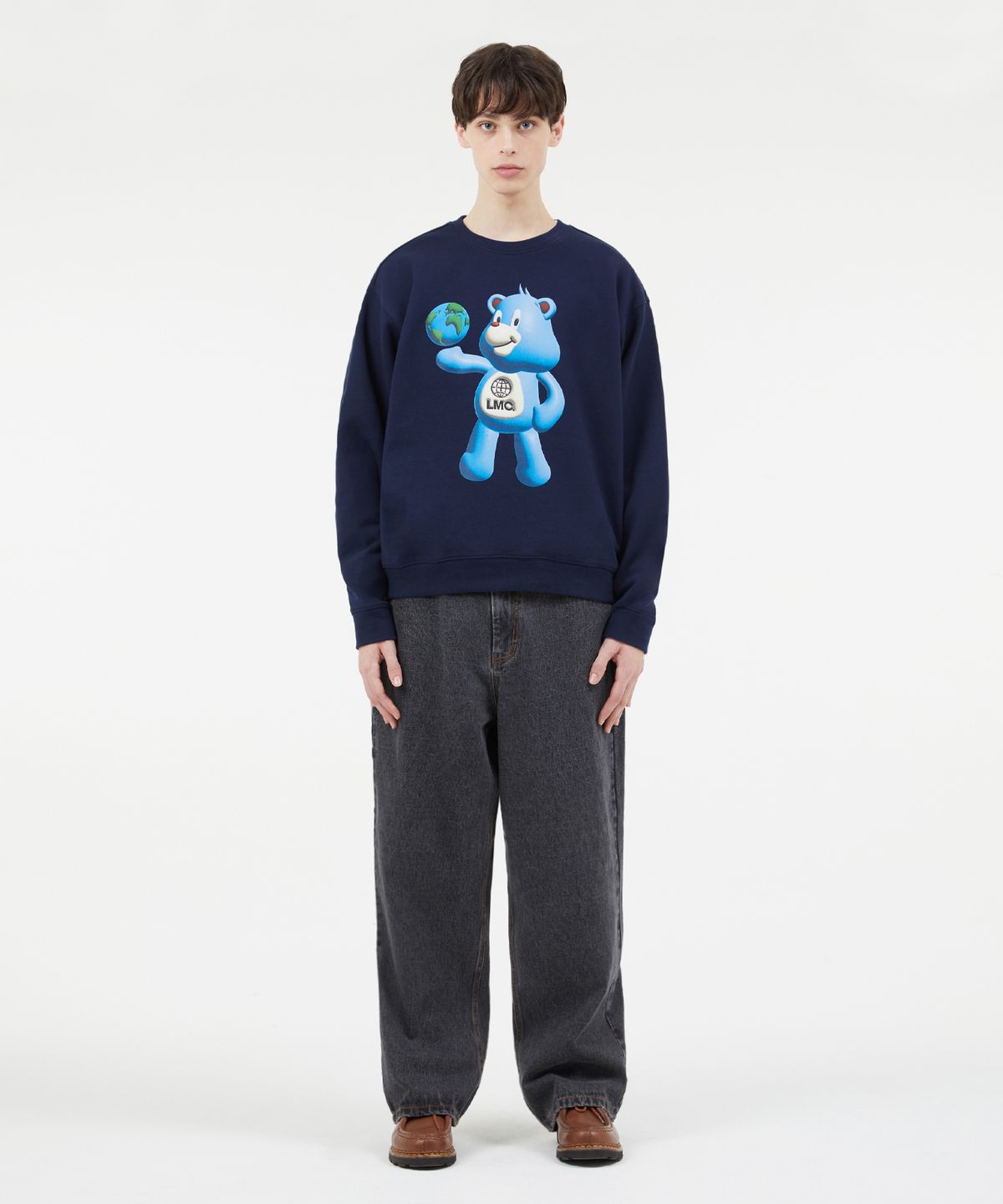 엘엠씨(LMC) 3D BEAR SWEATSHIRT navy