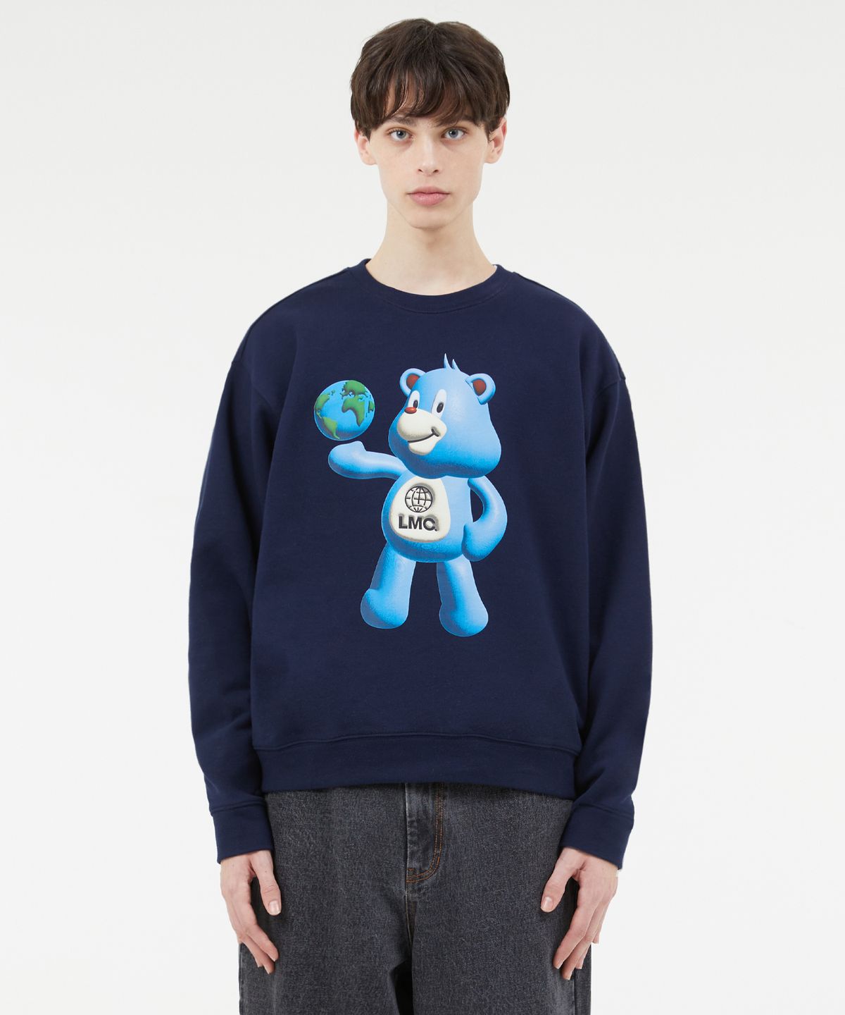 엘엠씨(LMC) 3D BEAR SWEATSHIRT navy