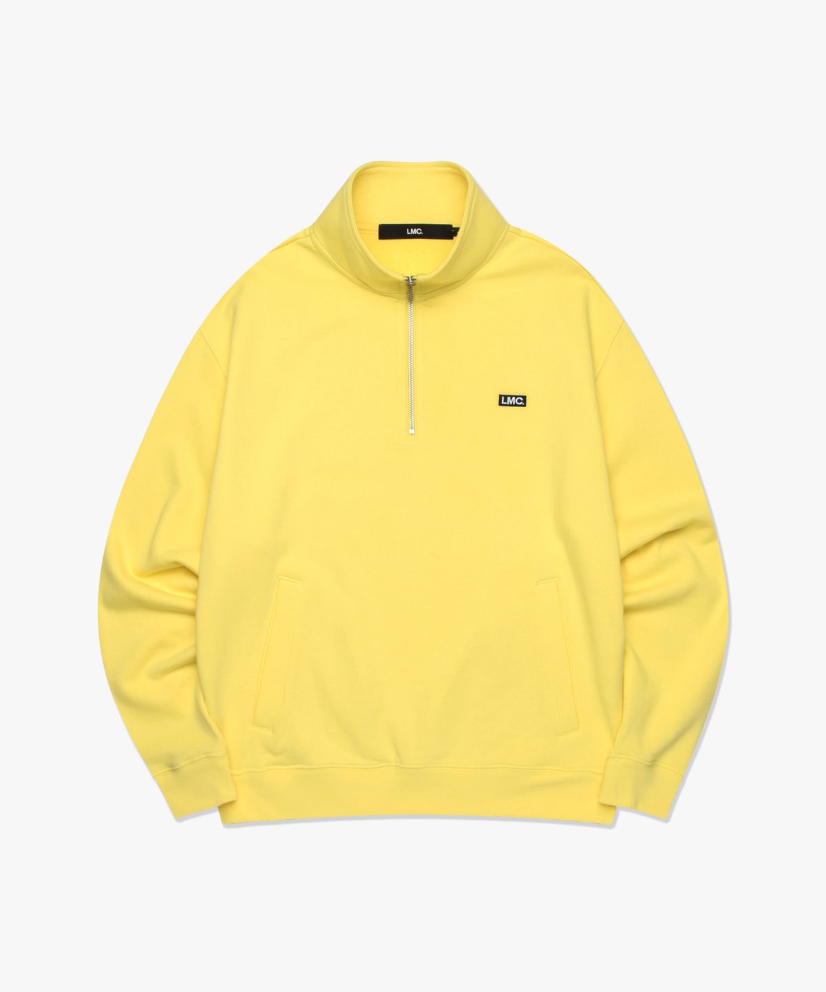 엘엠씨(LMC) BOX QUARTER ZIP SWEATSHIRT light yellow