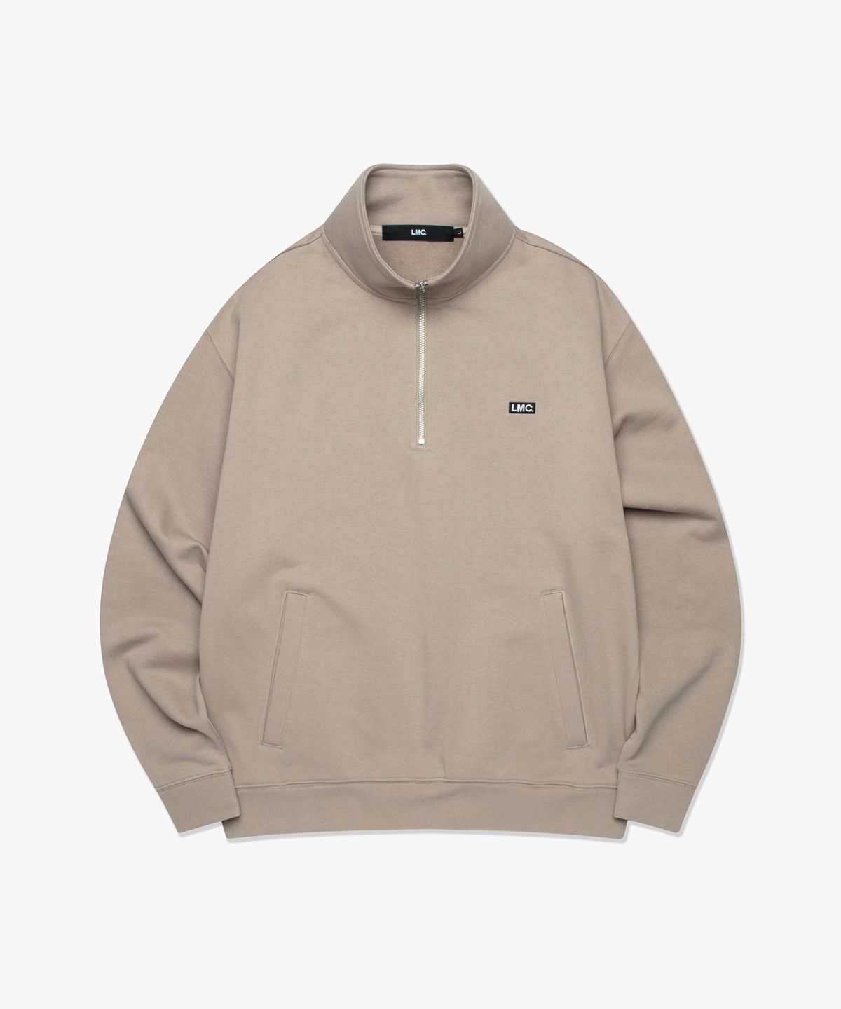 엘엠씨(LMC) BOX QUARTER ZIP SWEATSHIRT sand