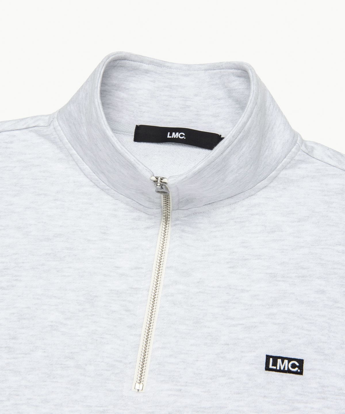 엘엠씨(LMC) BOX QUARTER ZIP SWEATSHIRT light heather gray