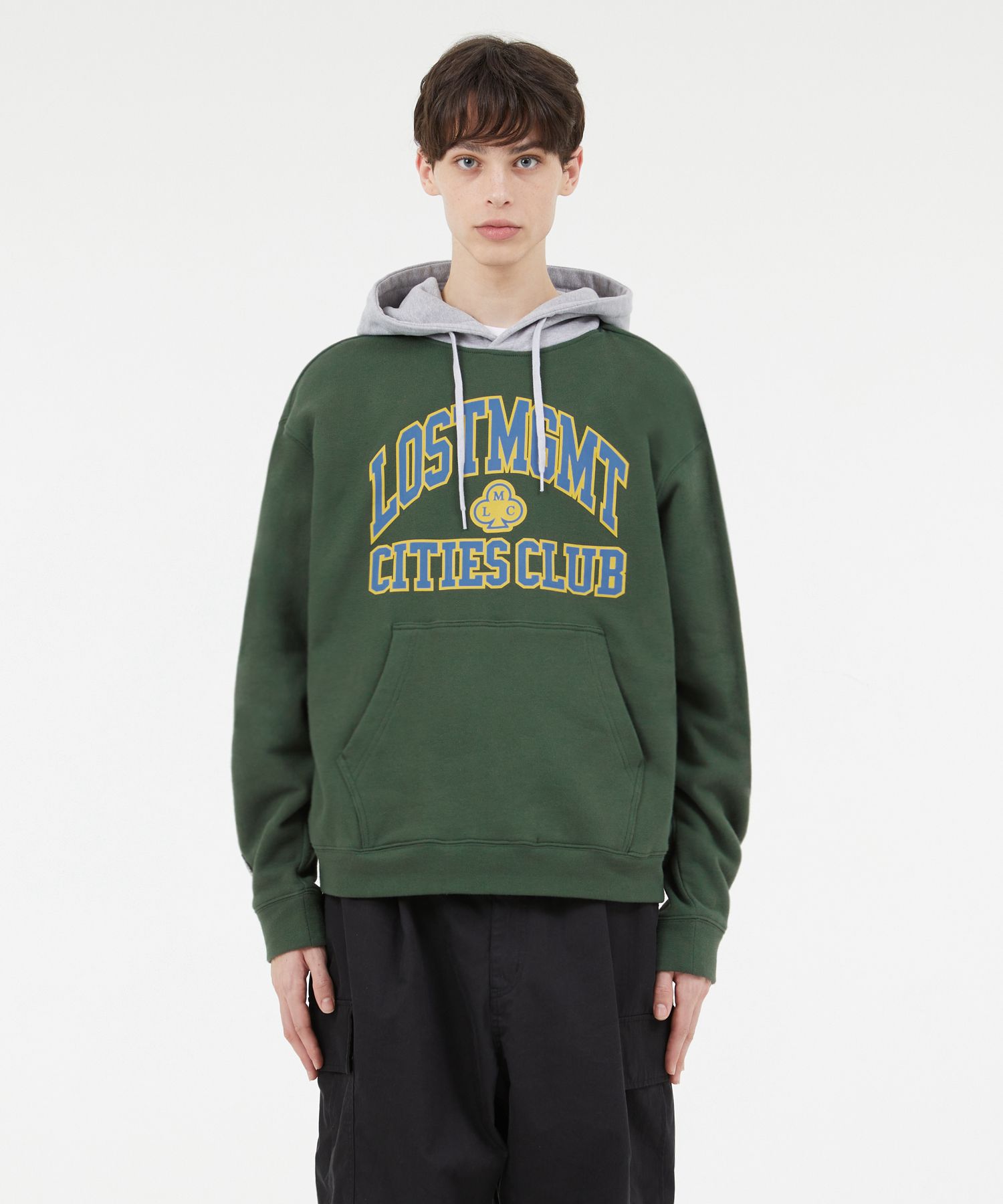 ★LMC★ CLUB ATHLETIC TWO TONE HOODIE dark green MUSINSA | LMC CLUB ATHLETIC TWO TONE HOODIE dark green