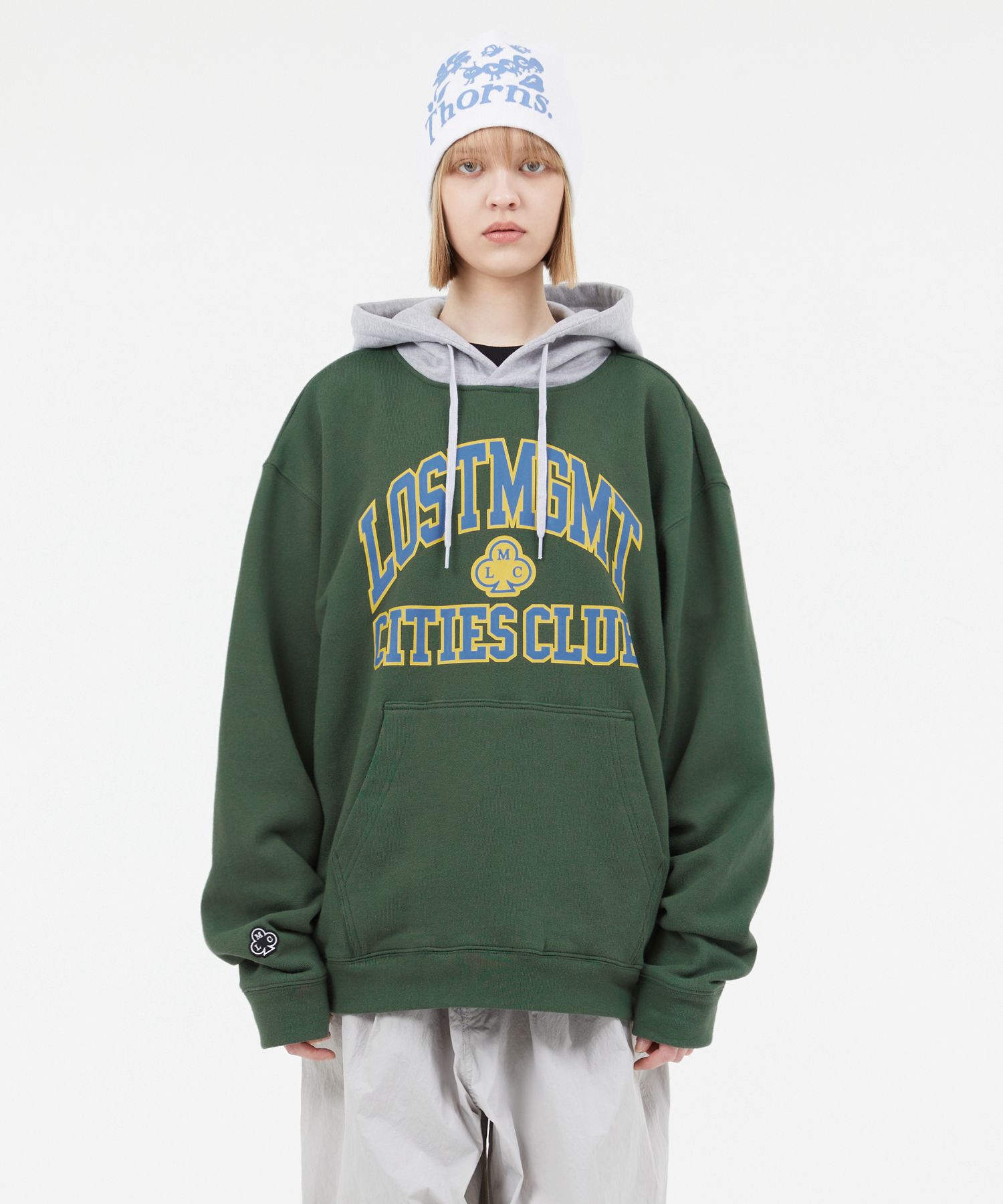 ★LMC★ CLUB ATHLETIC TWO TONE HOODIE dark green MUSINSA | LMC CLUB ATHLETIC TWO TONE HOODIE dark green