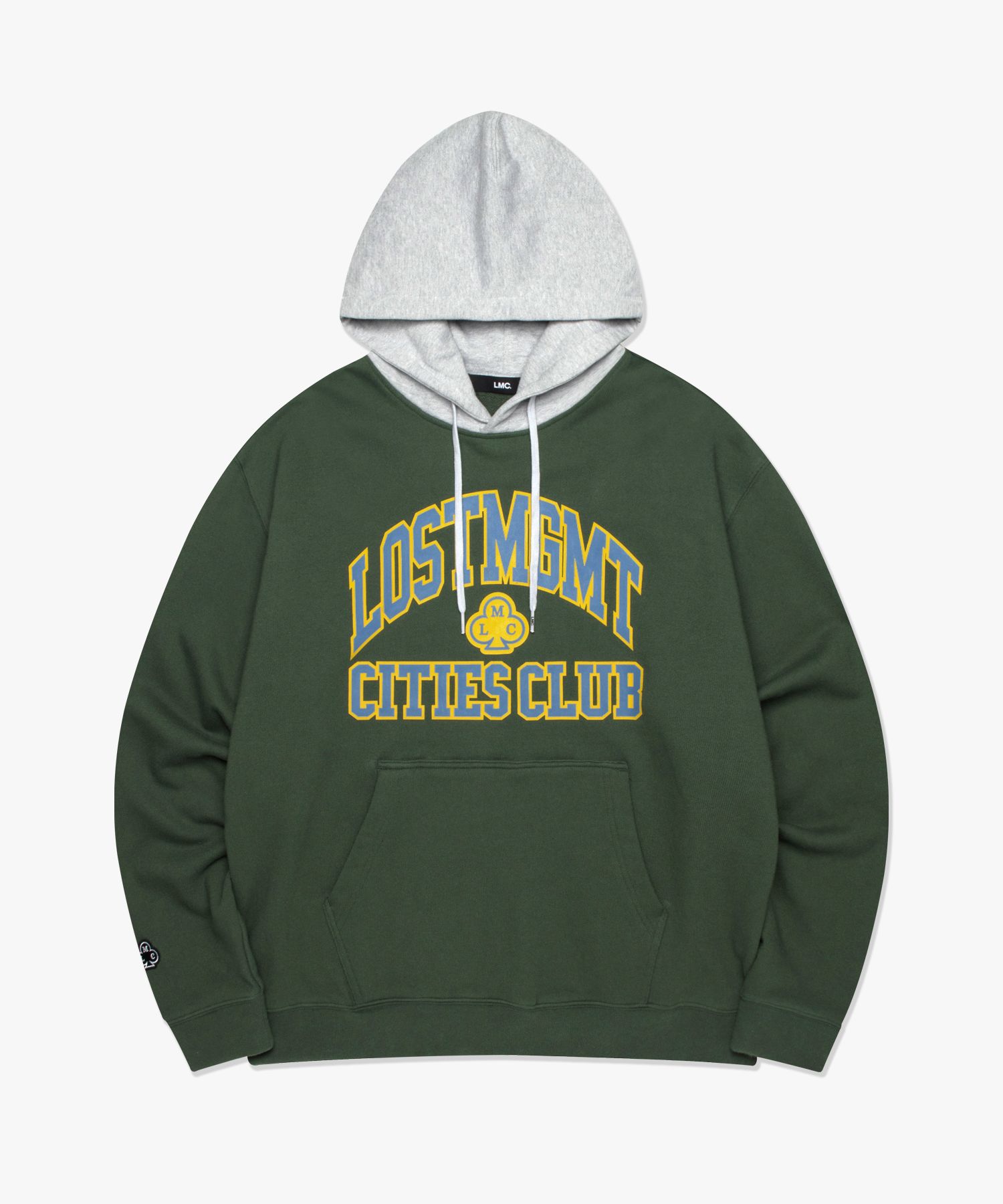 ★LMC★ CLUB ATHLETIC TWO TONE HOODIE dark green MUSINSA | LMC CLUB ATHLETIC TWO TONE HOODIE dark green