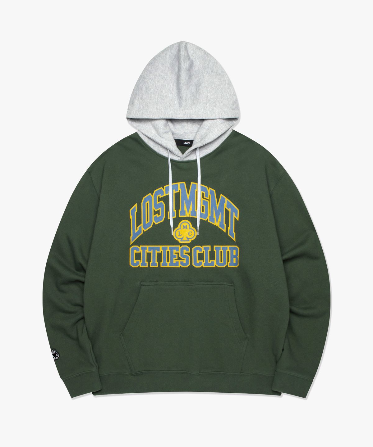 엘엠씨(LMC) CLUB ATHLETIC TWO TONE HOODIE dark green