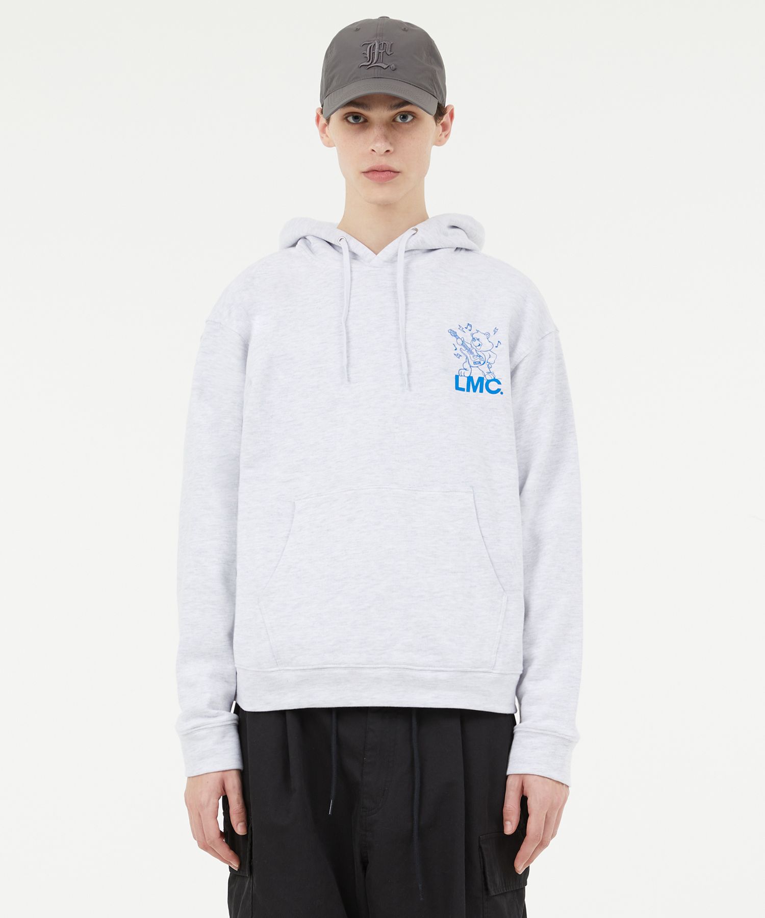 ★2023SS新作★LMC★PUNK BEAR HOODIE MUSINSA公式 | LMC PUNK BEAR HOODIE light heather gray