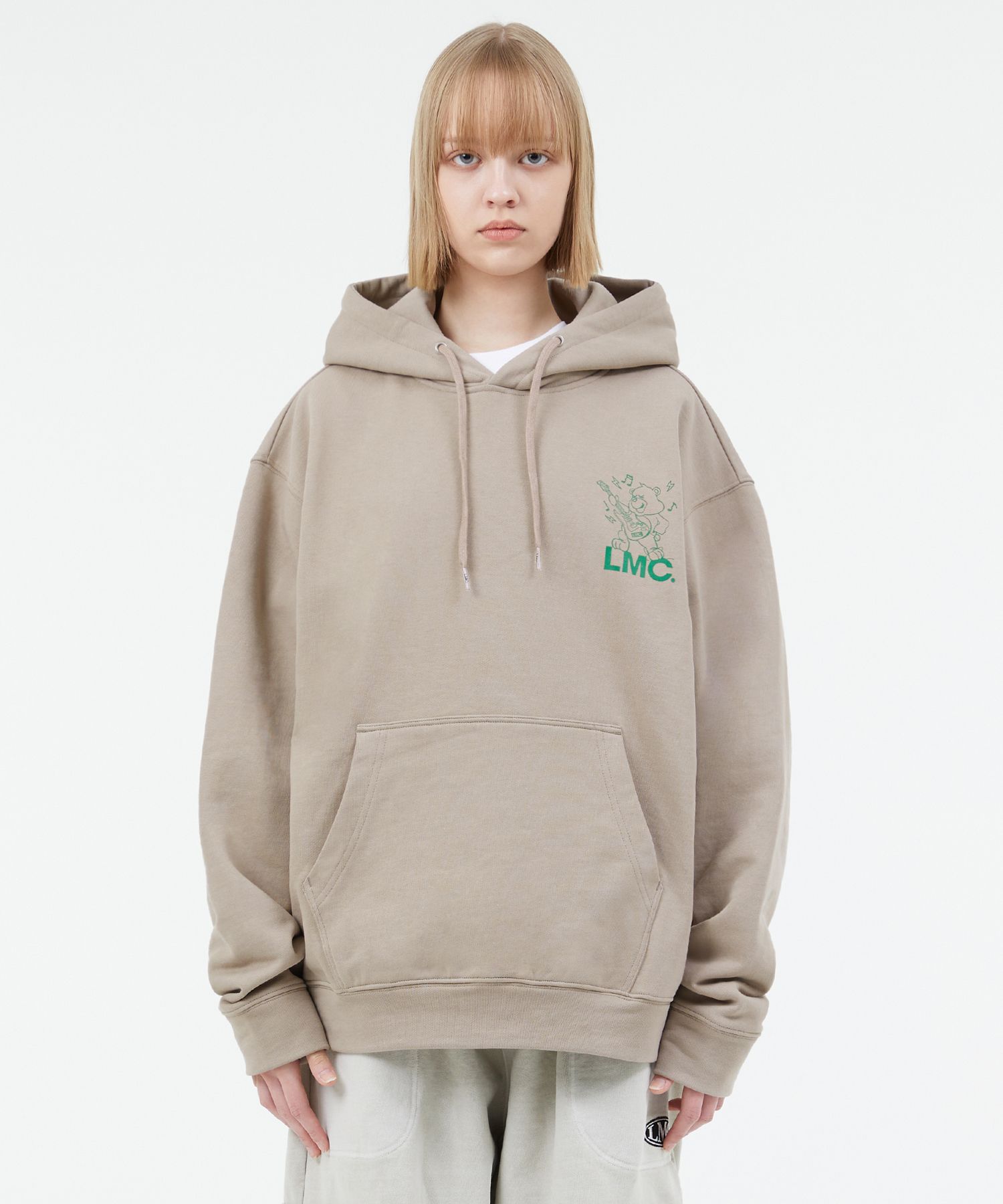 [ LMC ]★PUNK BEAR HOODIE MUSINSA | LMC PUNK BEAR HOODIE light heather gray