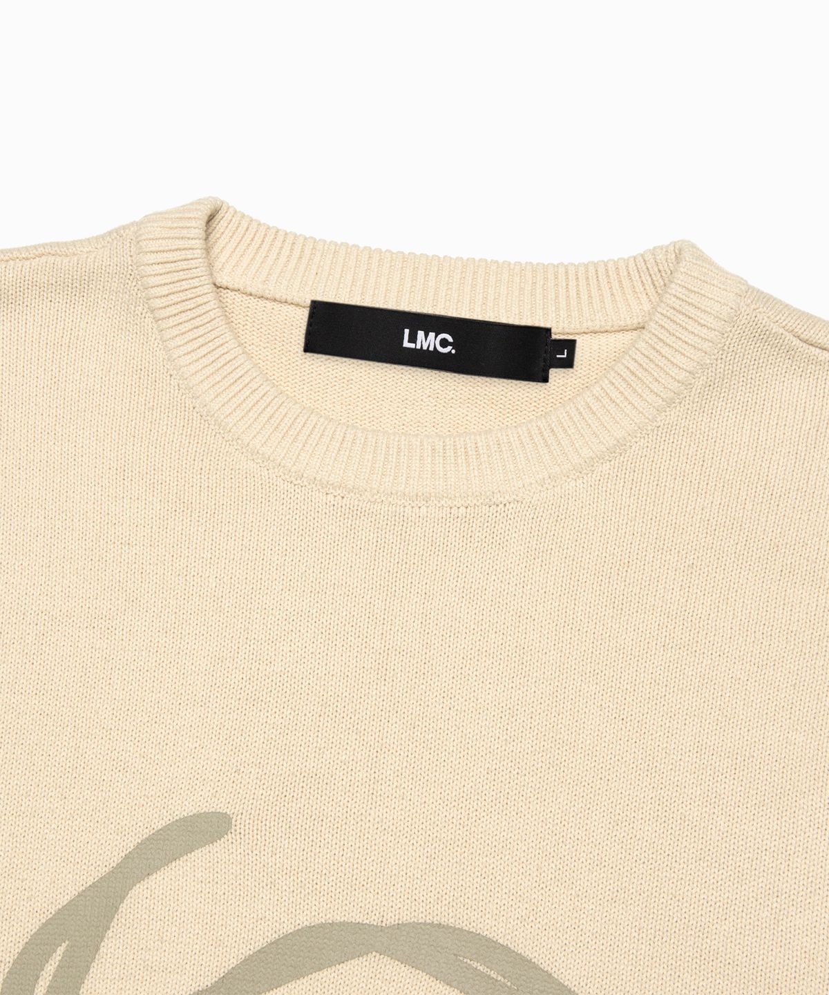 엘엠씨(LMC) SPIRAL KNIT SWEATER ivory
