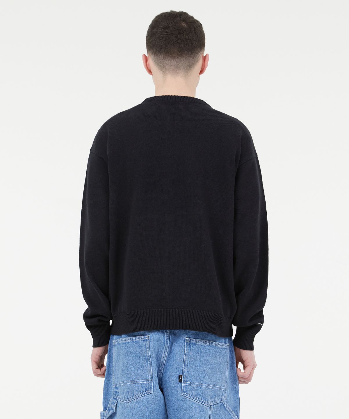 엘엠씨(LMC) SPIRAL KNIT SWEATER black