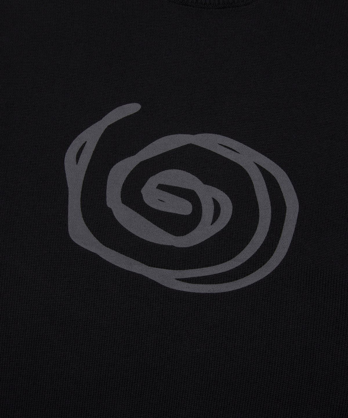 엘엠씨(LMC) SPIRAL KNIT SWEATER black