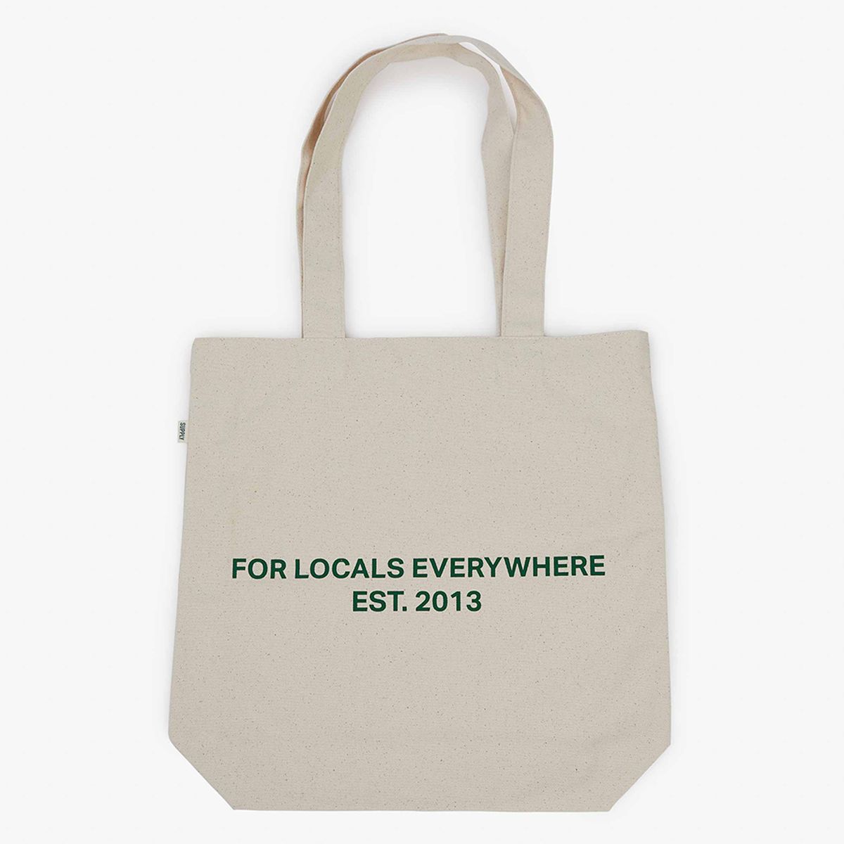 로컬서플라이(LOCAL SUPPLY) TOTE BAG: LOGO - WHITE