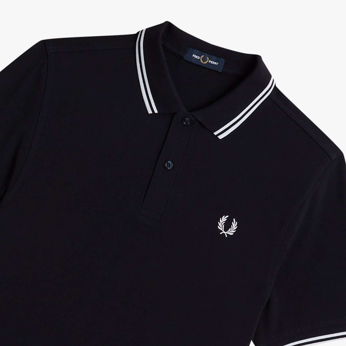프레드페리(FRED PERRY) [M3600] 트윈 팁 프레드페리 셔츠 - 네이비/화이트 M3600-238
