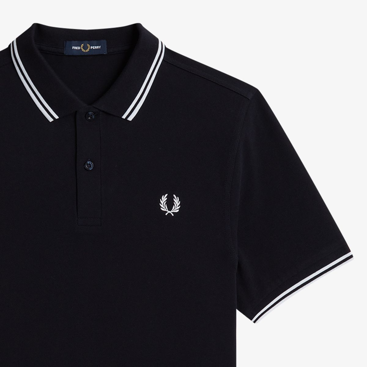프레드페리(FRED PERRY) [M3600] 트윈 팁 프레드페리 셔츠 - 네이비/화이트 M3600-238