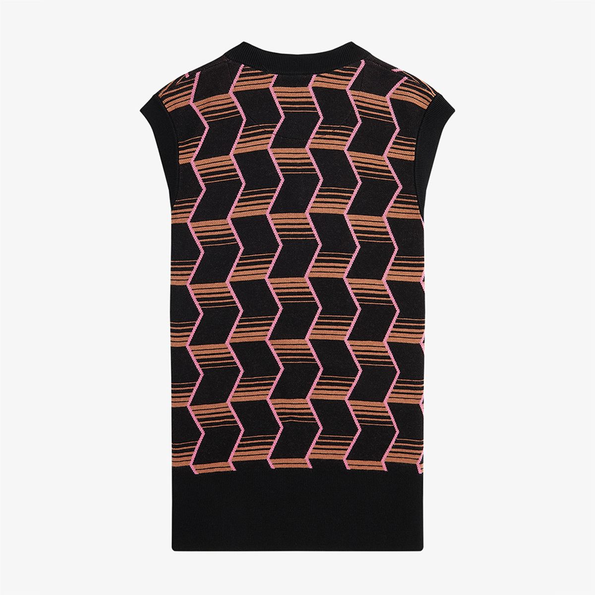 프레드페리(FRED PERRY) [Womens] 자카드 니트 베스트(102) AFPF231K106-102