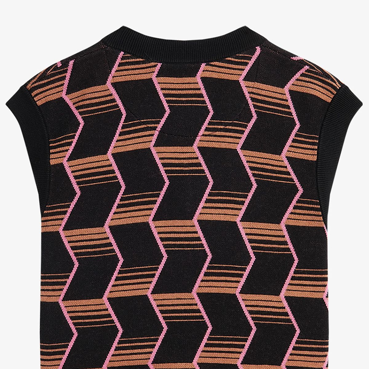 프레드페리(FRED PERRY) [Womens] 자카드 니트 베스트(102) AFPF231K106-102
