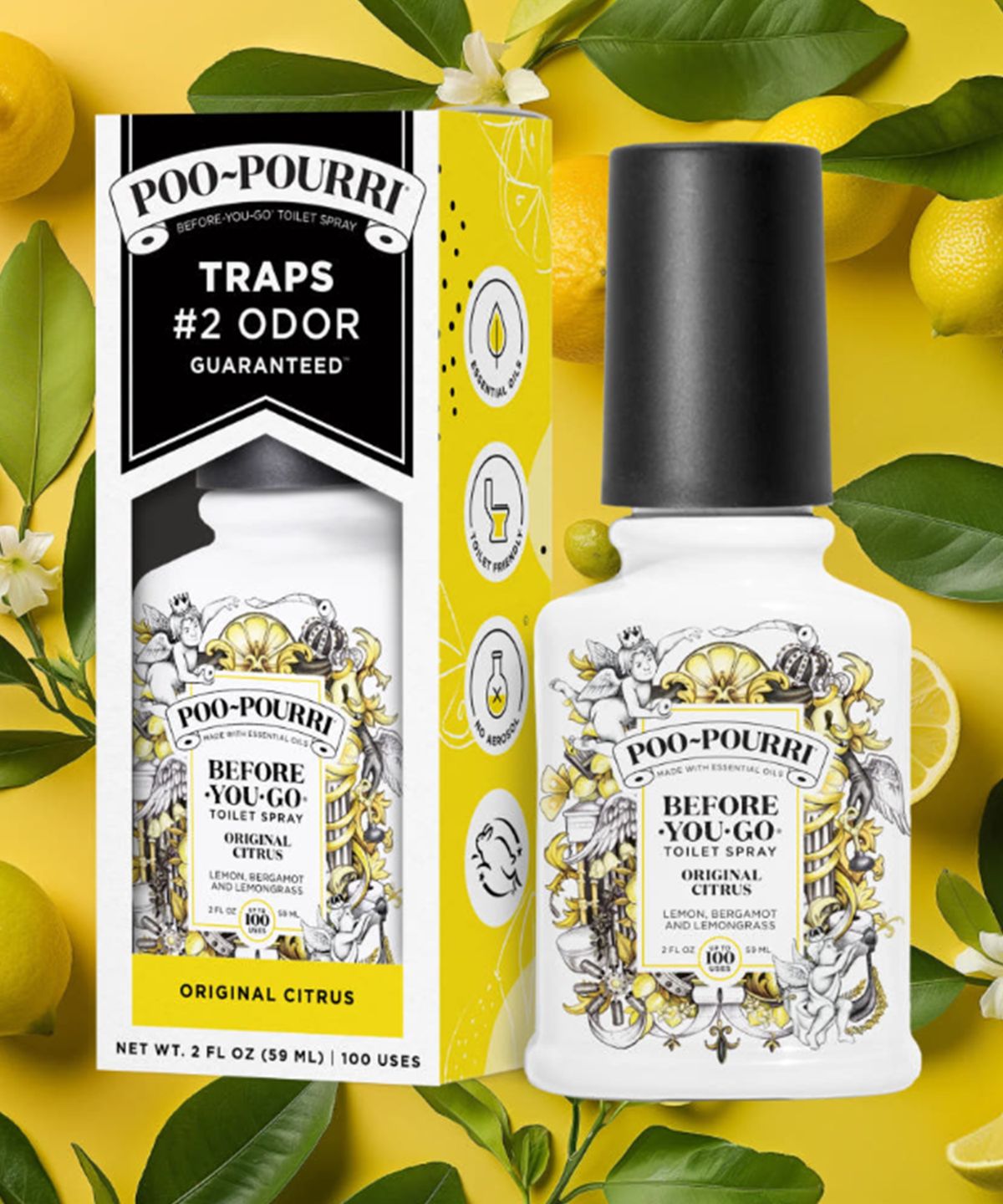 푸푸리(POOPOURRI) 토일렛 퍼퓸 오리지널시트러스 59ml