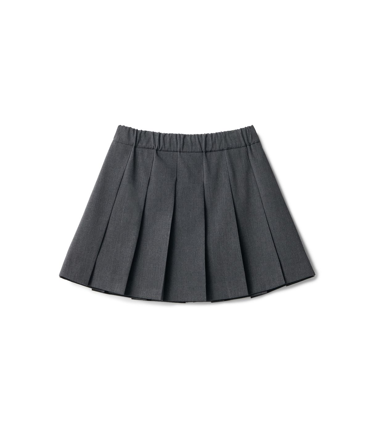 무신사 스탠다드 키즈(MUSINSA STANDARD KIDS) 밴딩 플리츠 스커트 [미디엄 그레이]