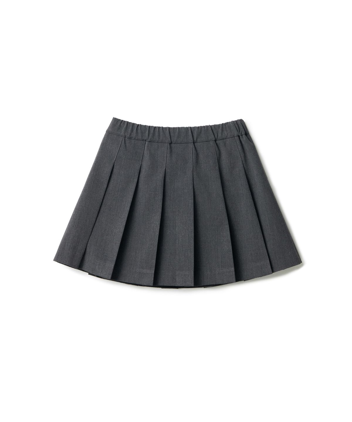 무신사 스탠다드 키즈(MUSINSA STANDARD KIDS) 밴딩 플리츠 스커트 [미디엄 그레이]