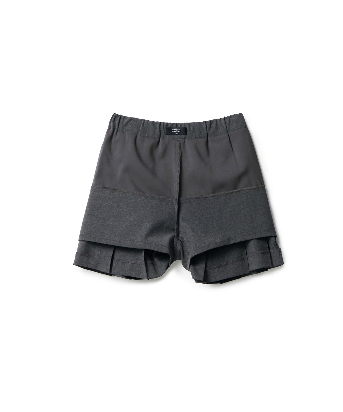무신사 스탠다드 키즈(MUSINSA STANDARD KIDS) 밴딩 플리츠 스커트 [미디엄 그레이]