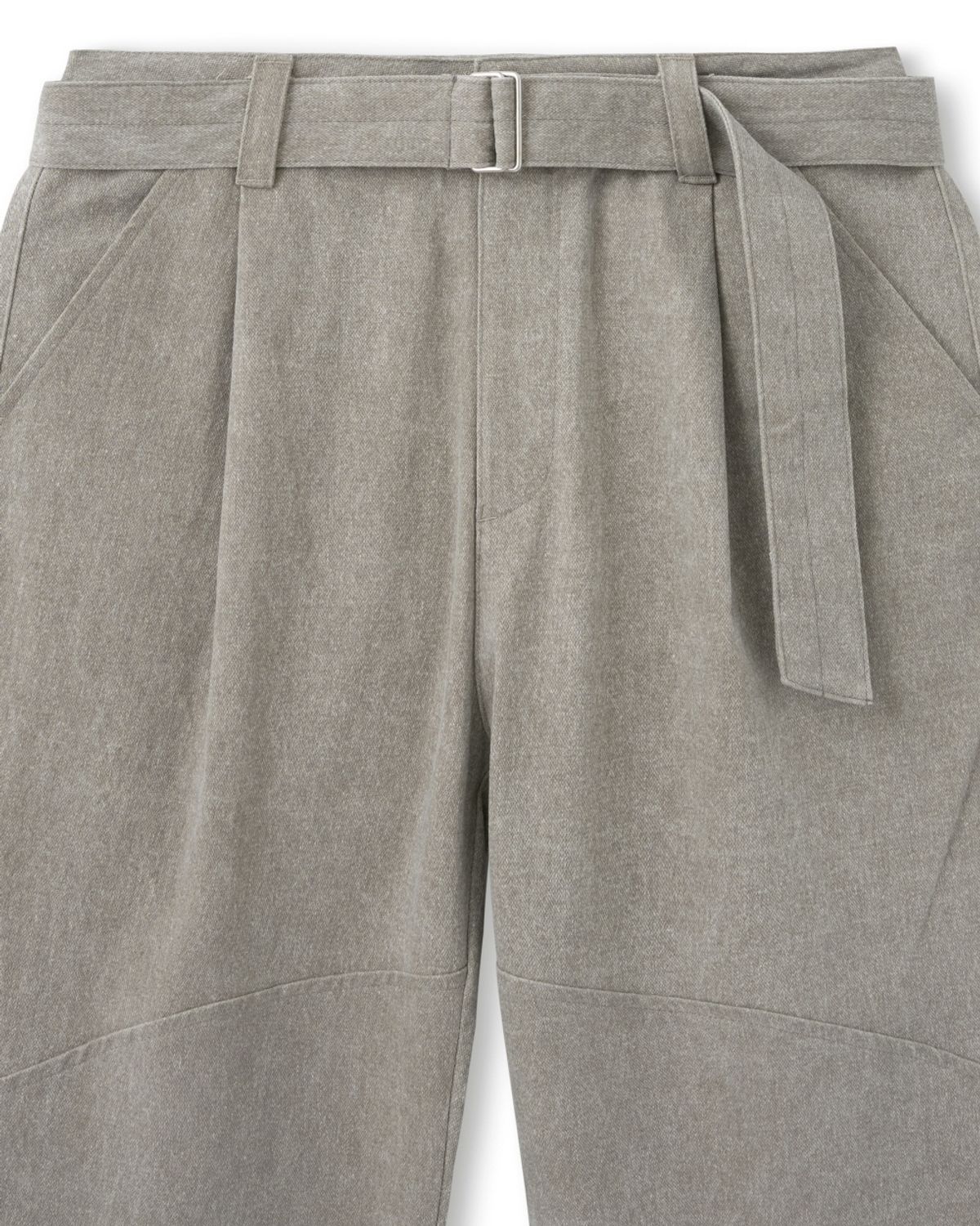 비슬로우(BESLOW) ONE TUCK WASHED BELTED PANTS SAND