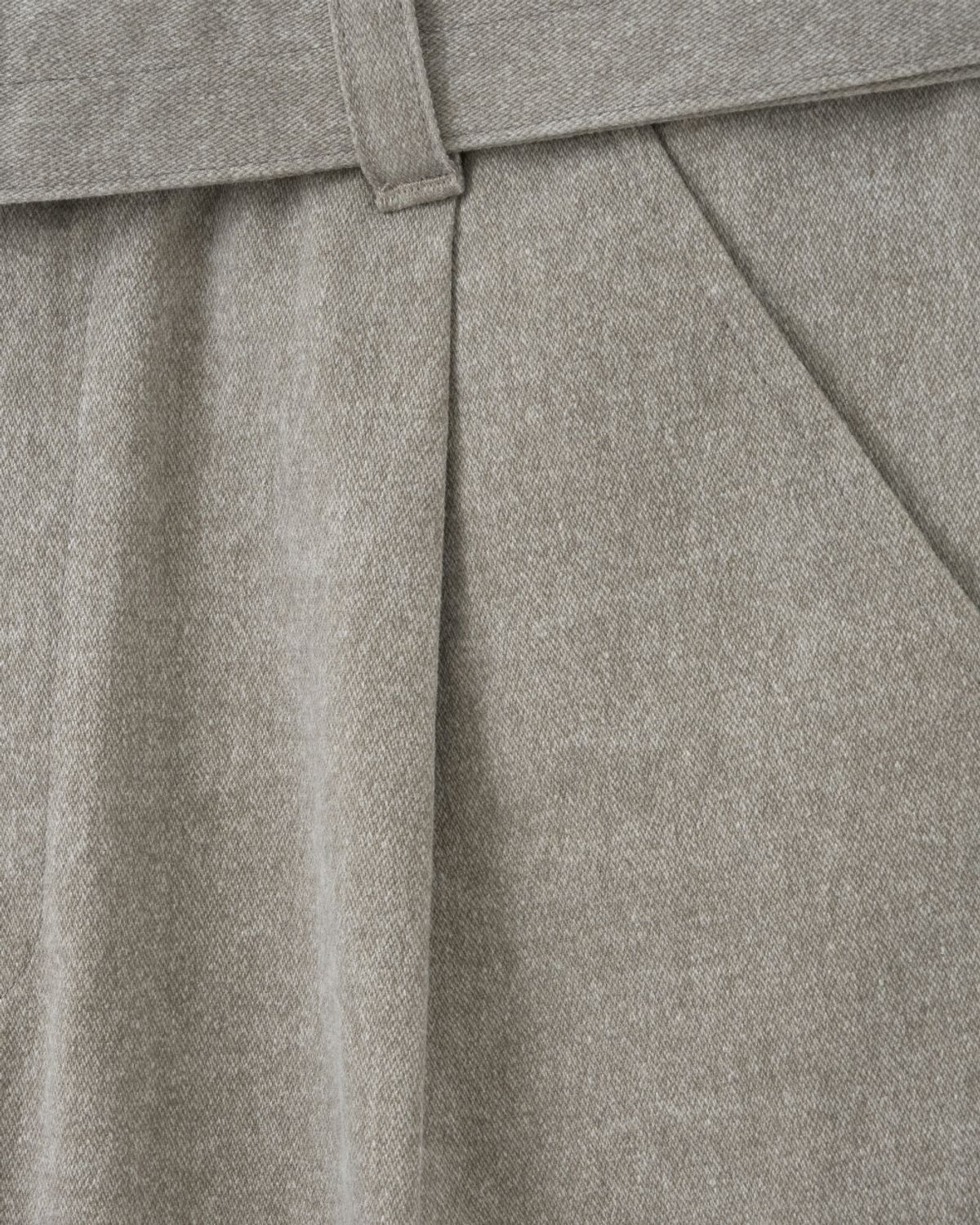 비슬로우(BESLOW) ONE TUCK WASHED BELTED PANTS SAND
