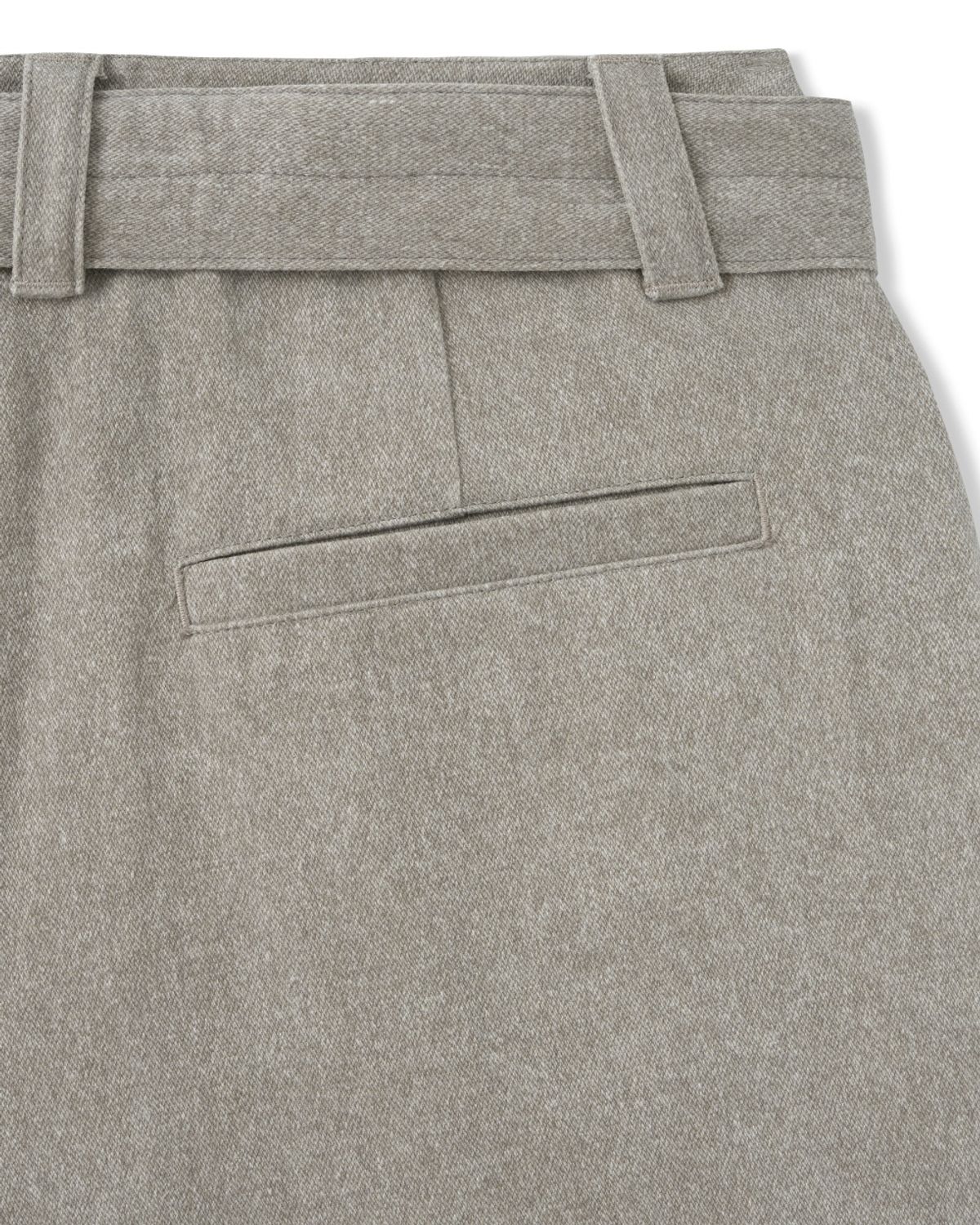 비슬로우(BESLOW) ONE TUCK WASHED BELTED PANTS SAND