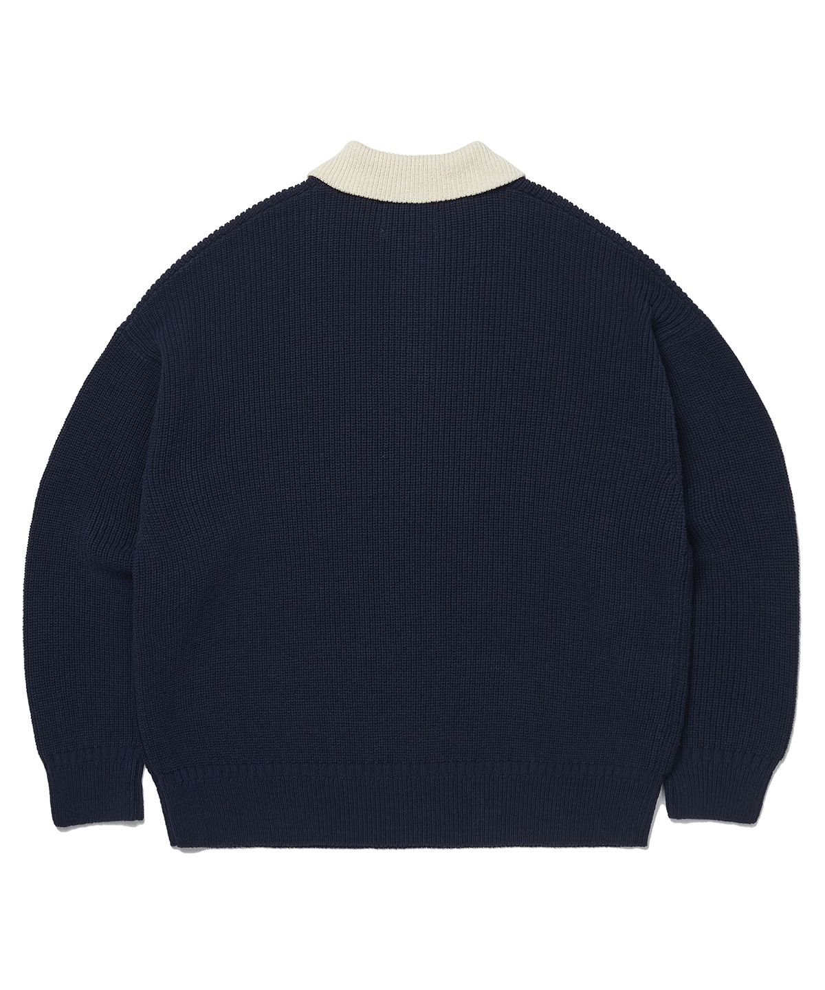 사운즈라이프(SOUNDSLIFE) Heavy Cotton Rugby Knit Navy