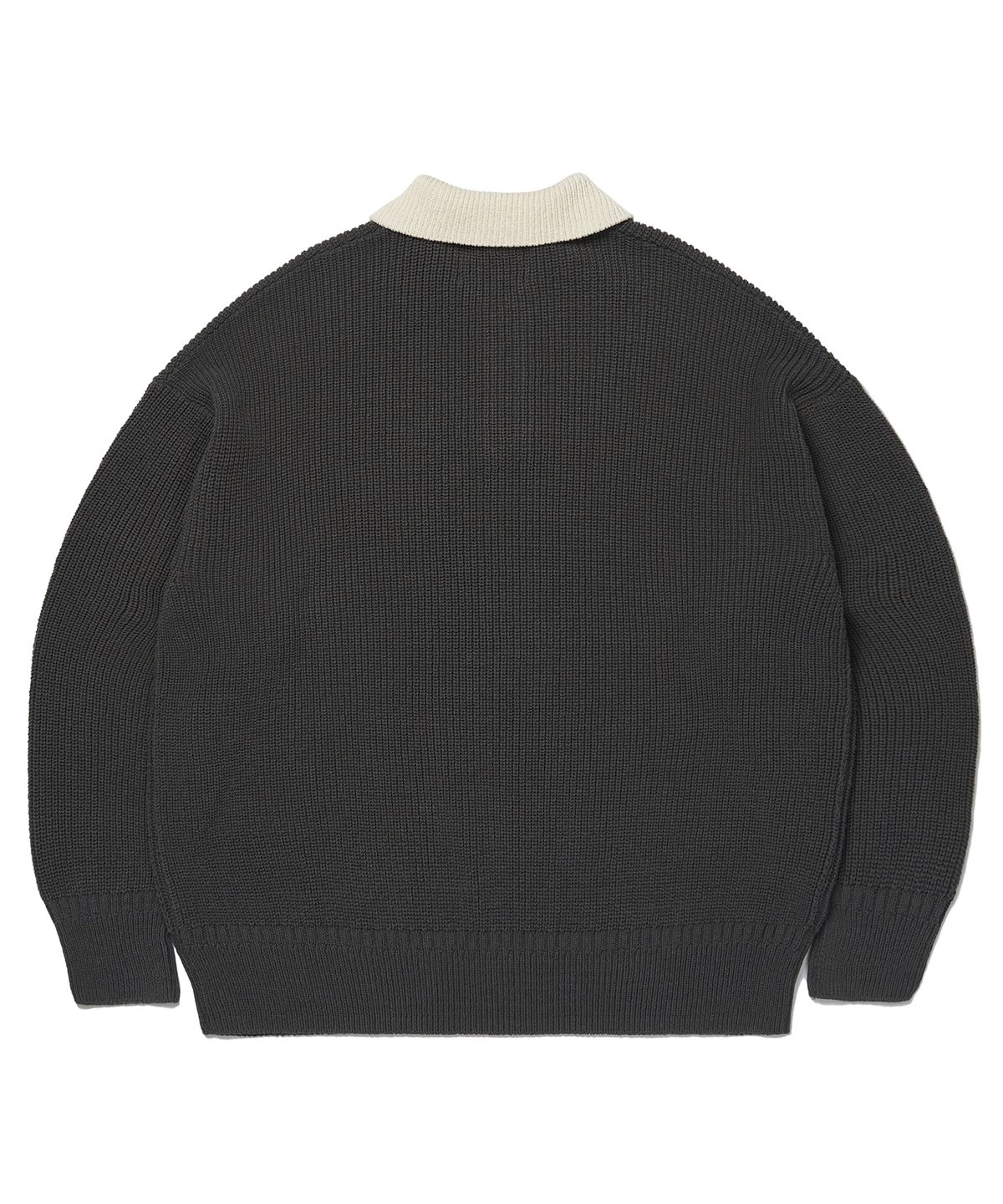 사운즈라이프(SOUNDSLIFE) Heavy Cotton Rugby Knit Charcoal