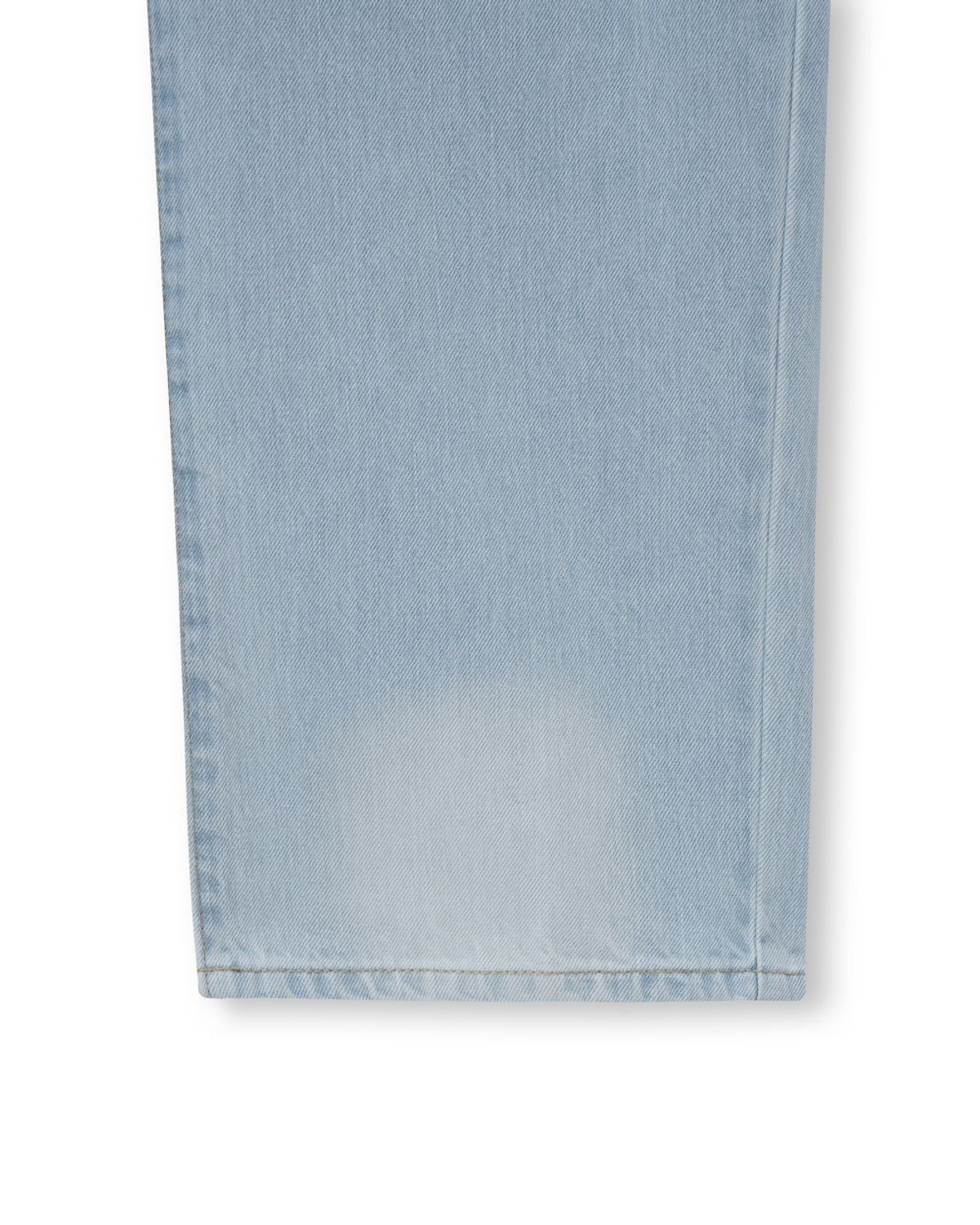 비슬로우(BESLOW) CONE MILL WASHED ONE TUCK DENIM PANTS WASHED SKY