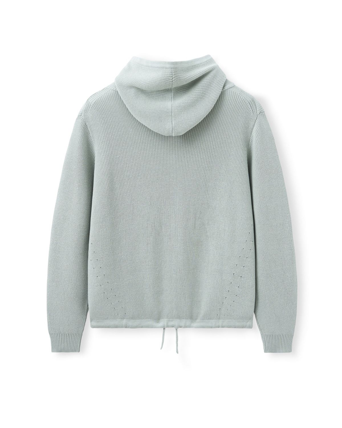 비슬로우(BESLOW) HALF ZIP-UP HOOD KNIT SAGE GREEN