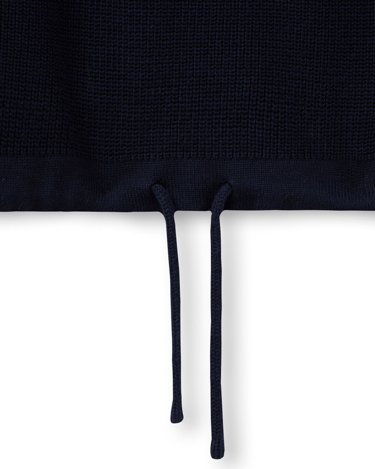 비슬로우(BESLOW) HALF ZIP-UP HOOD KNIT NAVY