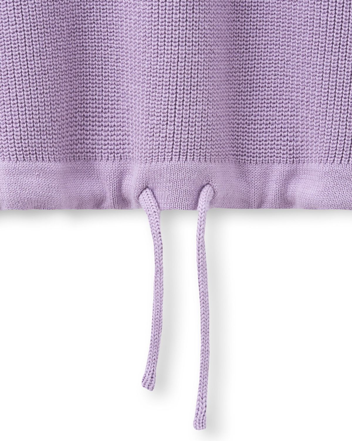 비슬로우(BESLOW) HALF ZIP-UP HOOD KNIT LILAC
