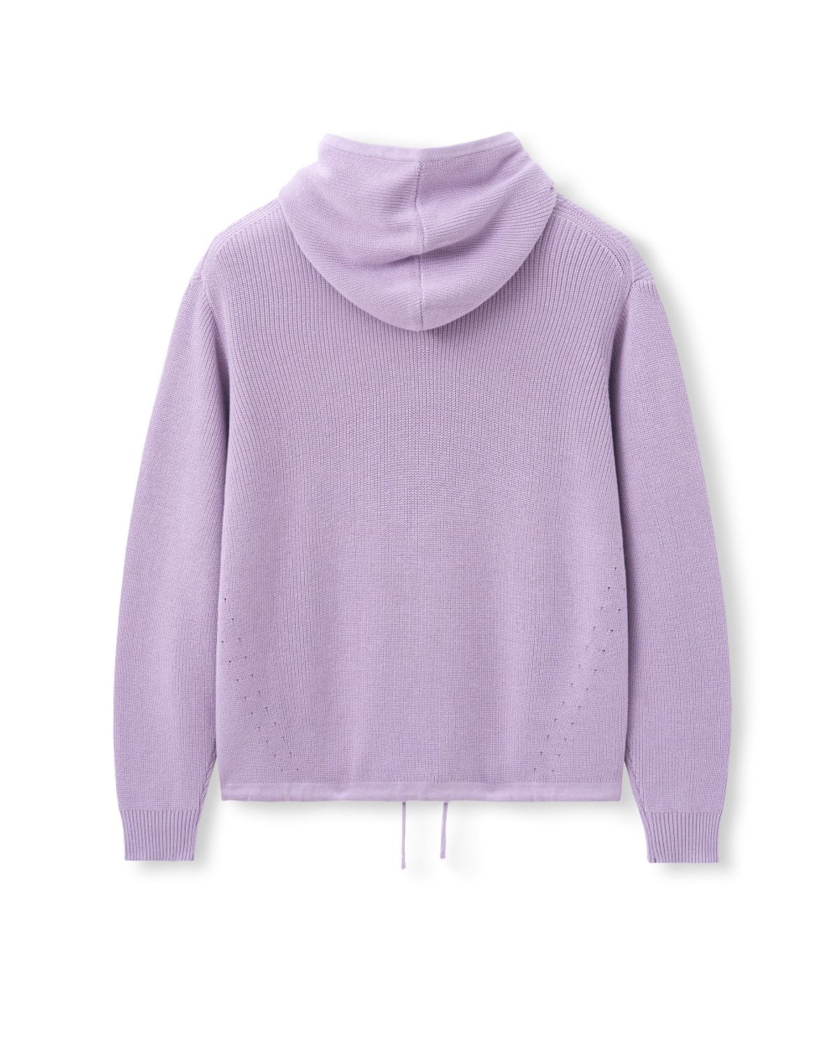 비슬로우(BESLOW) HALF ZIP-UP HOOD KNIT LILAC