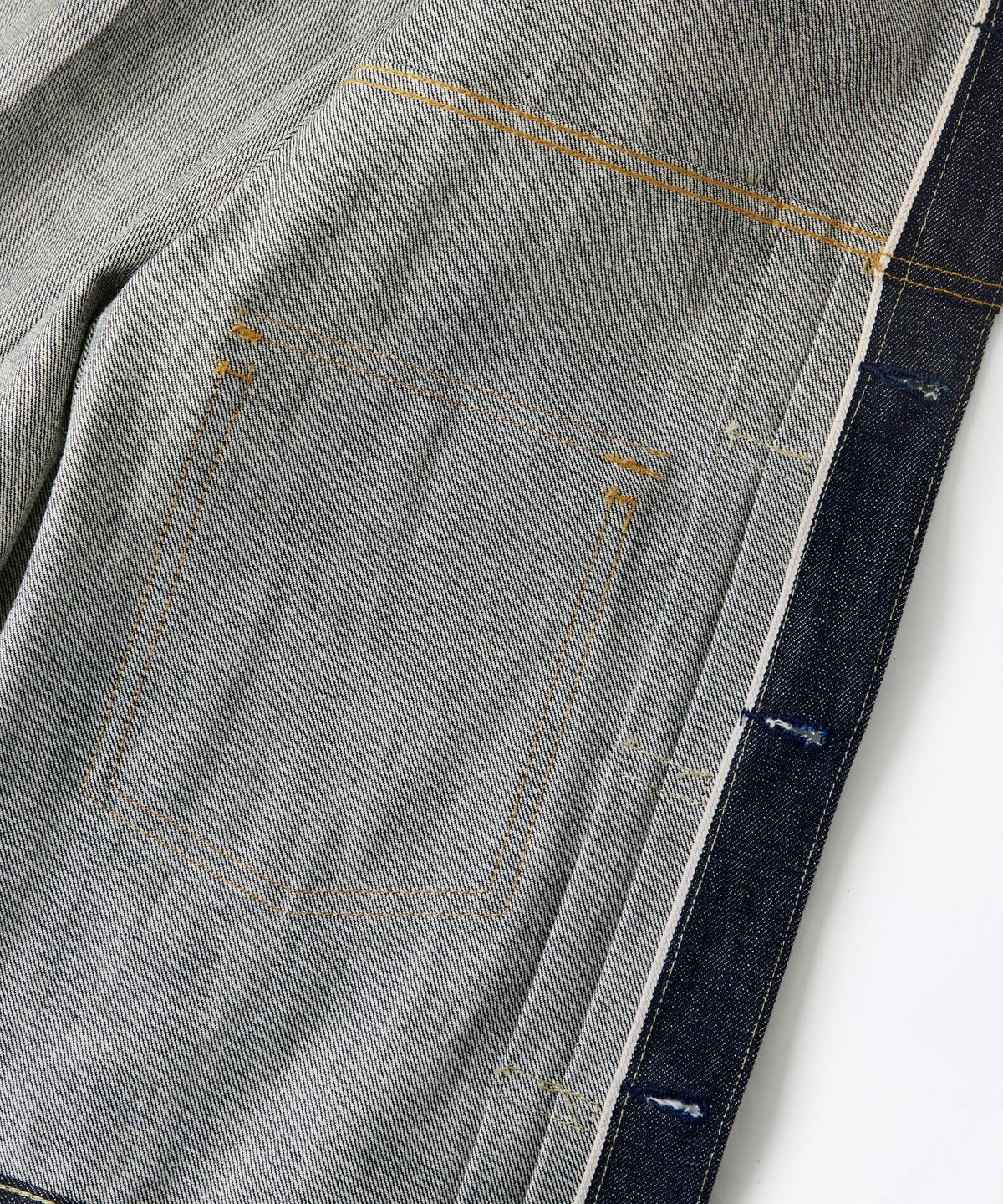 아웃스탠딩(OUTSTANDING) SELVEDGE DENIM 2ND JACKET_INDIGO