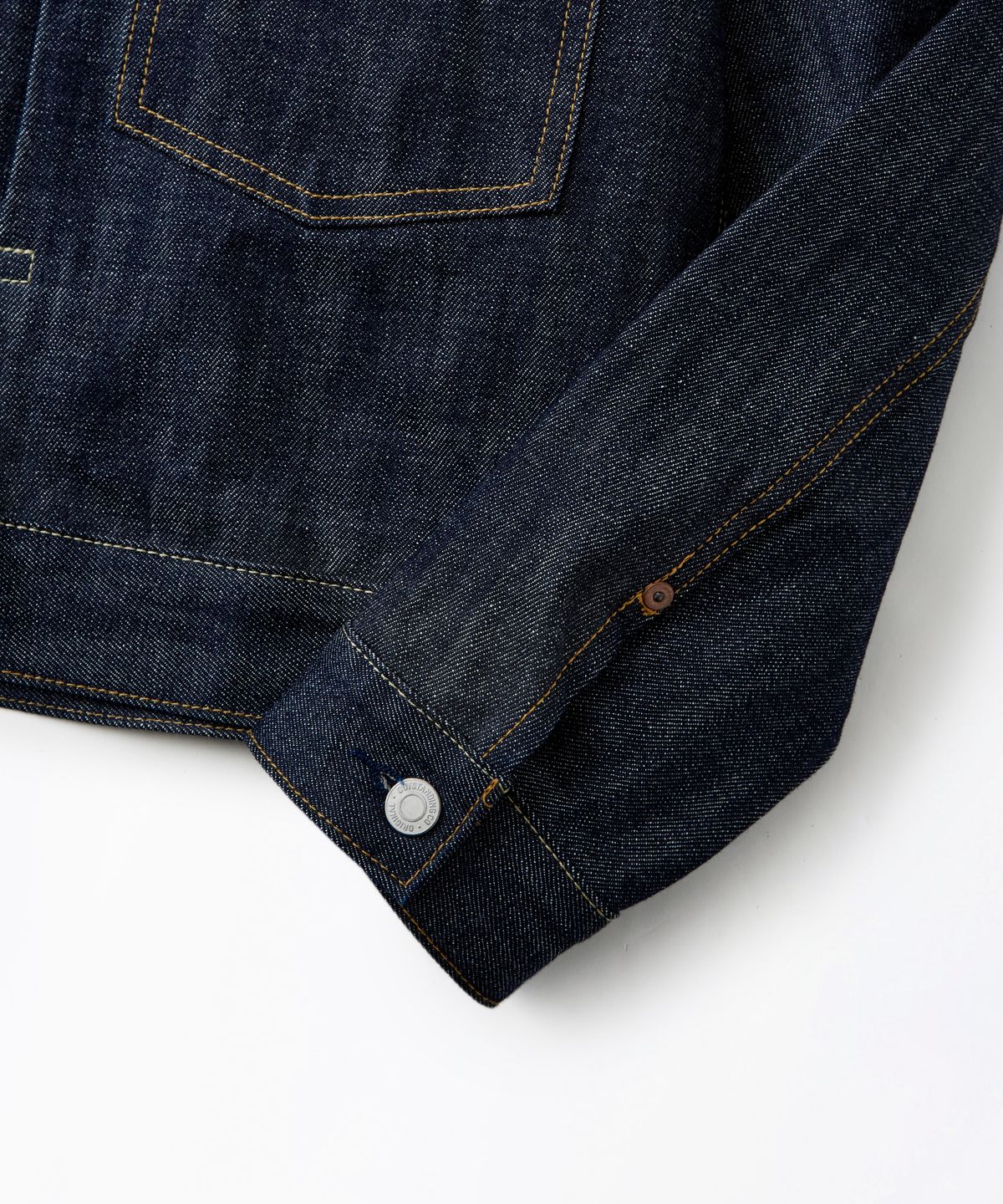 아웃스탠딩(OUTSTANDING) SELVEDGE DENIM 2ND JACKET_INDIGO
