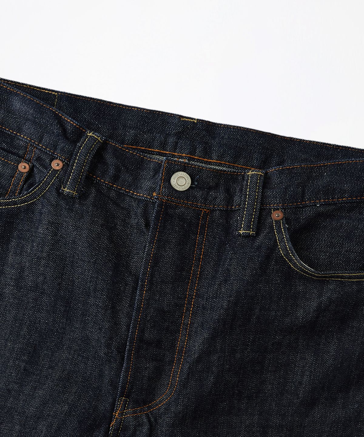 아웃스탠딩(OUTSTANDING) 40S SELVEDGE STRAIGHT PANTS_INDIGO