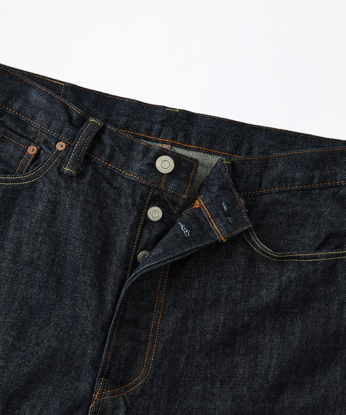 아웃스탠딩(OUTSTANDING) 40S SELVEDGE STRAIGHT PANTS_INDIGO
