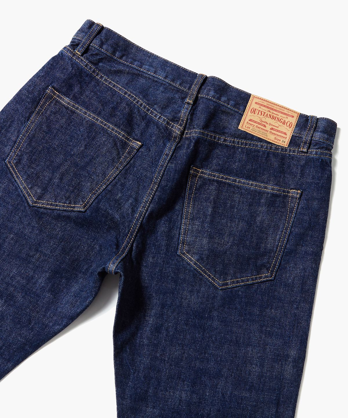 아웃스탠딩(OUTSTANDING) 60’S SELVEDGE SLIM CROP PANTS_INDIGO