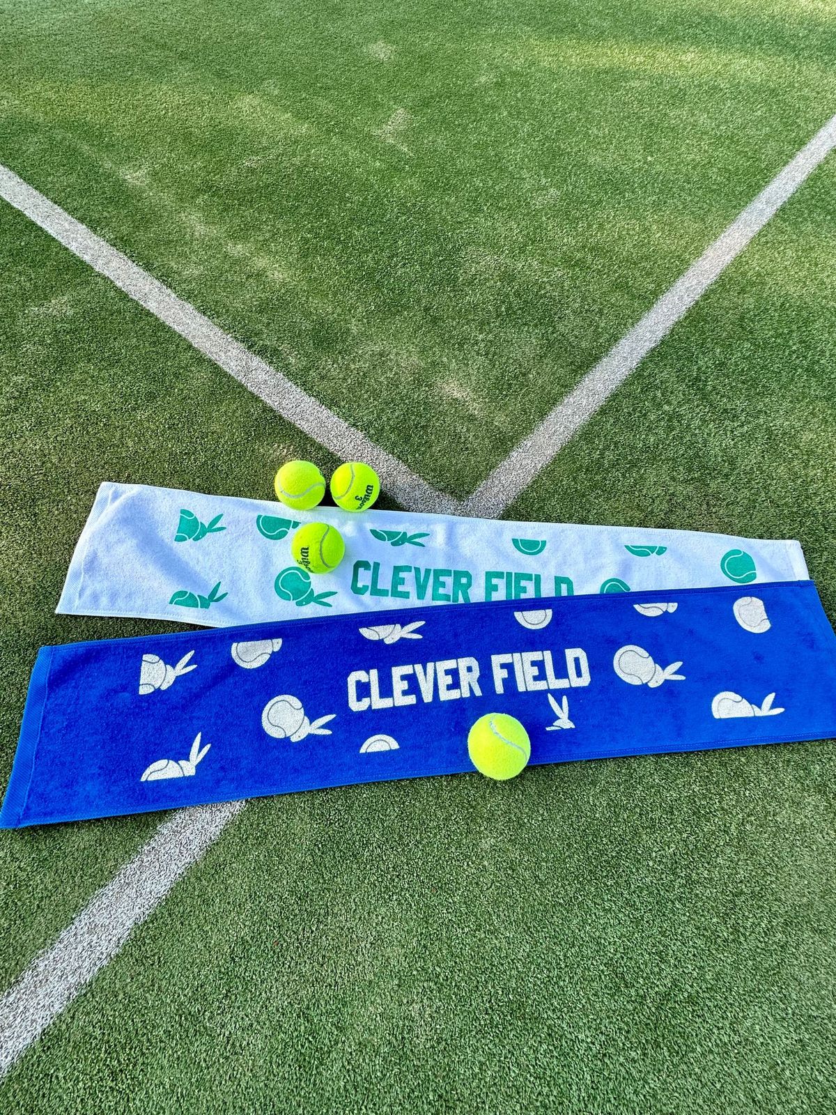 클레버필드(CLEVER FIELD) 테니스 스포츠 코튼 타올 [블루]
