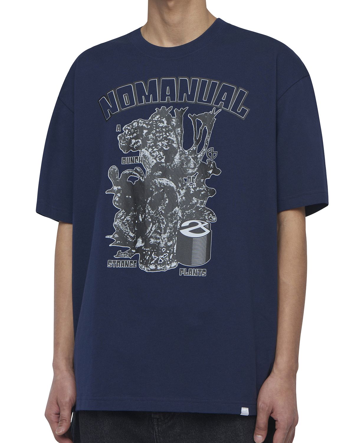 노매뉴얼(NOMANUAL) S.P T-SHIRT - DARK NAVY