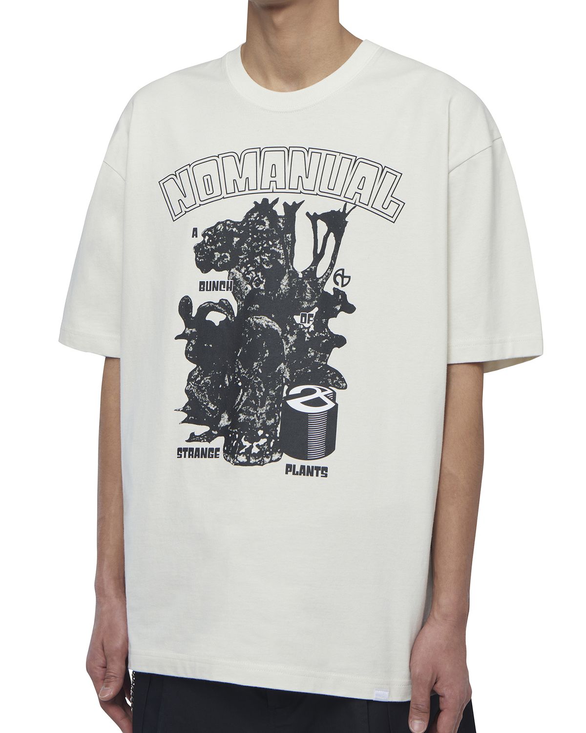 노매뉴얼(NOMANUAL) S.P T-SHIRT - CREAM