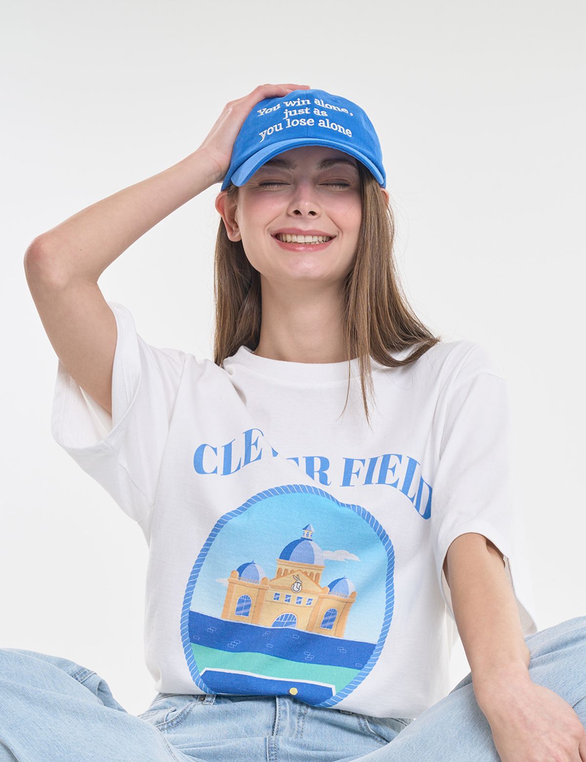 클레버필드(CLEVER FIELD) 피치 alone 볼캡 [블루]