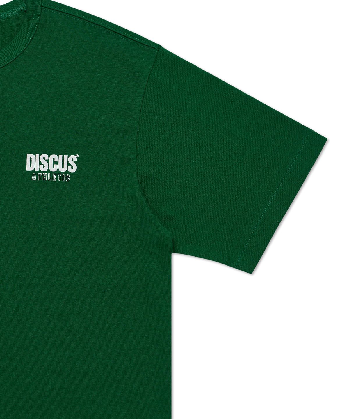 디스커스 애슬레틱(DISCUS ATHLETIC) 슈퍼 헤비웨이트 레귤러 핏 로고 티셔츠 그린