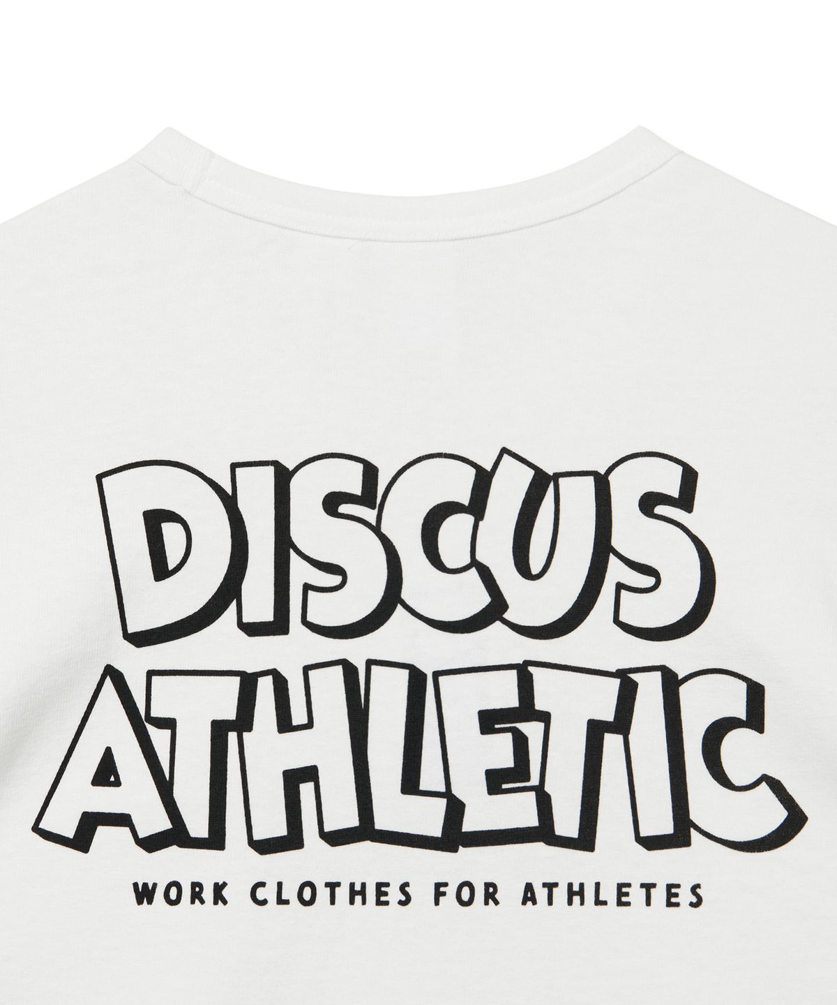 디스커스 애슬레틱(DISCUS ATHLETIC) 슈퍼 헤비웨이트 레귤러 핏 체조 미키 티셔츠 오프 화이트
