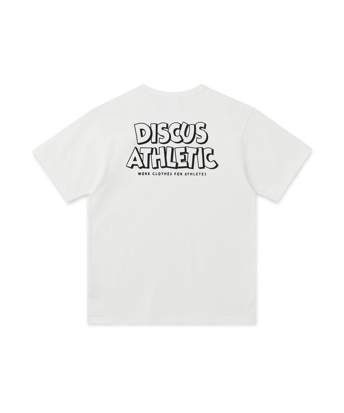 디스커스 애슬레틱(DISCUS ATHLETIC) 슈퍼 헤비웨이트 레귤러 핏 체조 미키 티셔츠 오프 화이트
