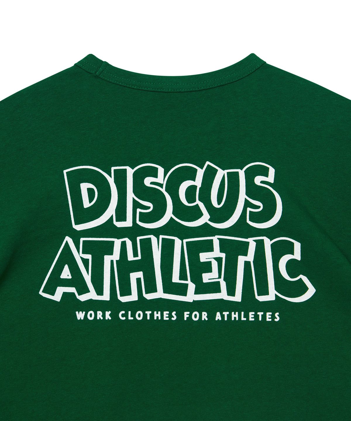 디스커스 애슬레틱(DISCUS ATHLETIC) 슈퍼 헤비웨이트 레귤러 핏 체조 미키 티셔츠 그린