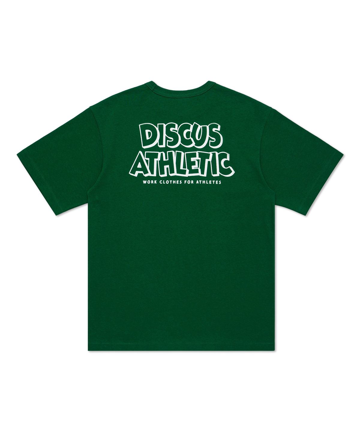 디스커스 애슬레틱(DISCUS ATHLETIC) 슈퍼 헤비웨이트 레귤러 핏 체조 미키 티셔츠 그린