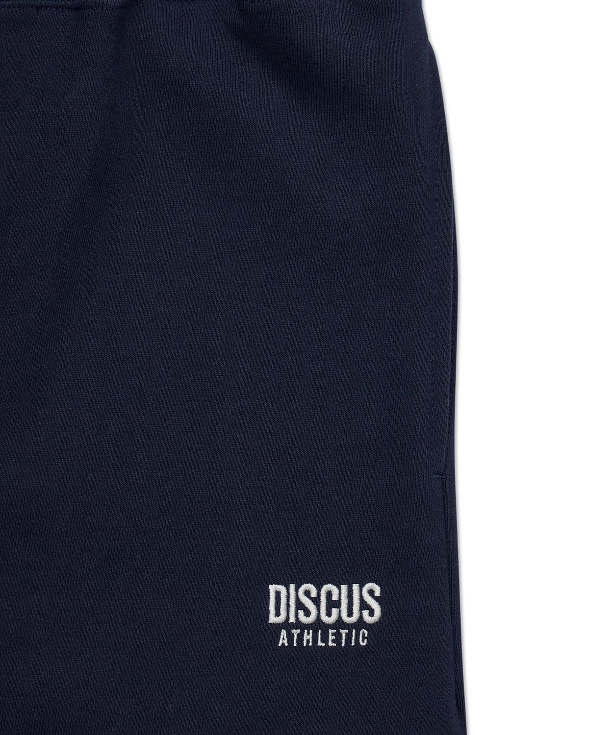 디스커스 애슬레틱(DISCUS ATHLETIC) 헤비웨이트 레터 로고 스웨트 팬츠 네이비