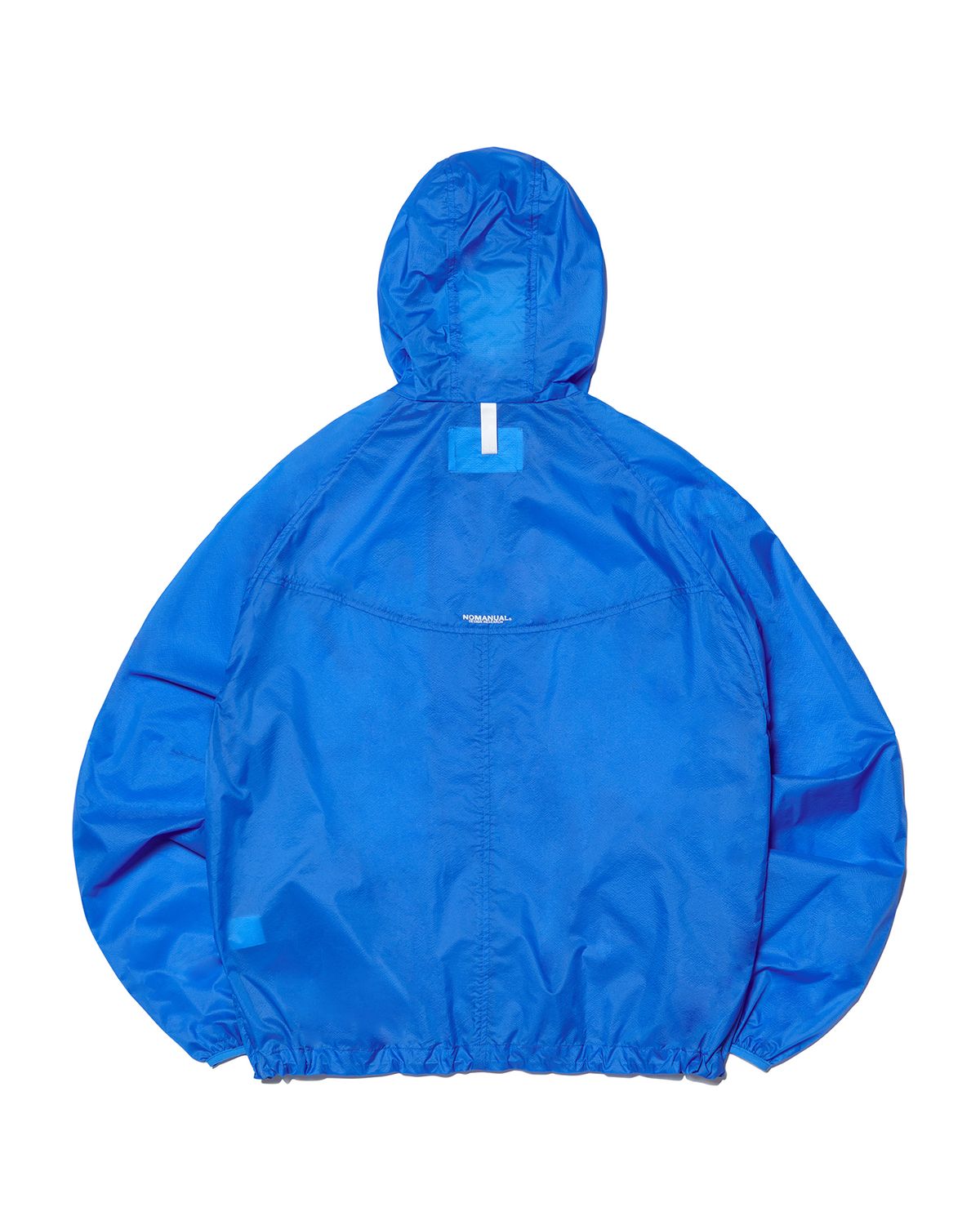 노매뉴얼(NOMANUAL) TRANSLUCENT HOODED JACKET - BLUE